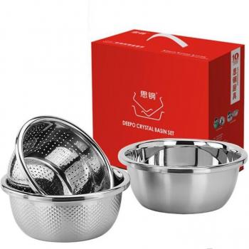 3-Piece Stainless Steel Sifting Set