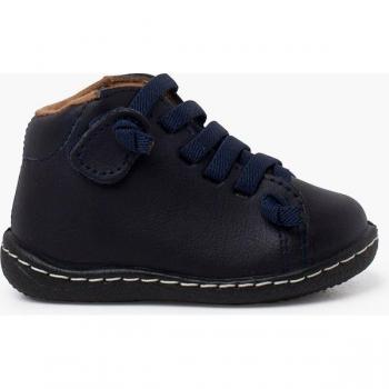 Botas de piel lavable para bebé niño con cordones elásticos