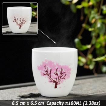 Magic Sakura Temperature Reactive Tea Cup