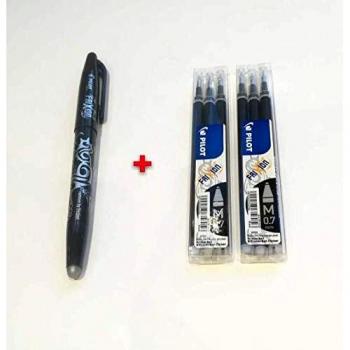BLACK Pilot Frixion Gel Ball Pen Erasable 0.7mm BL-FR7-B