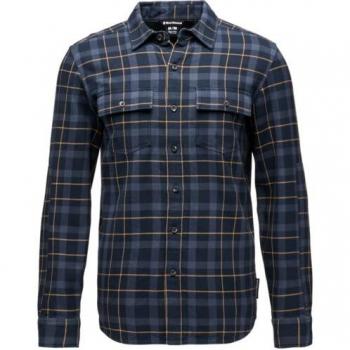 Camicia A Maniche Lunghe Charcoal/Nero Black Diamond Project Twill