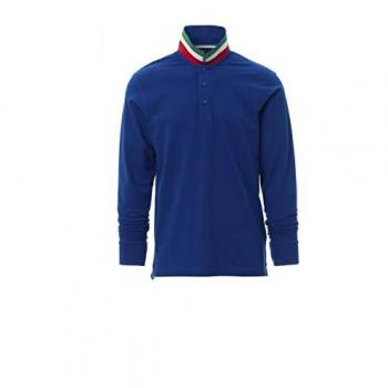 Herren Poloshirt Long-nation von Payper Blau XXL