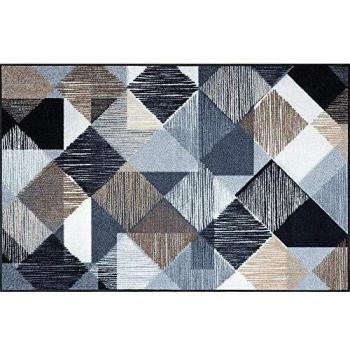 Wasch+Dry Bodenmatte 115 × 175 cm – Linien & Boxen