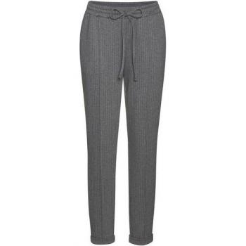 Vivance Jogger-Damenhose grau gestreift, Schlupf-Schnitt, Gr. 34