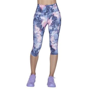 Leggings Été Skechers Go Walk Taille Haute Rose Multicolore