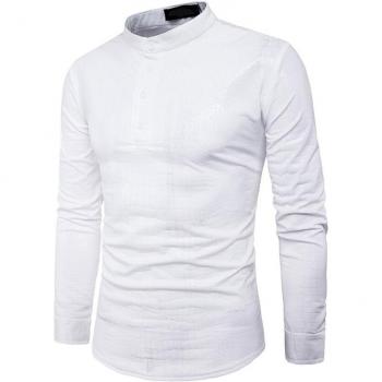 Casual Lange Mouwen Shirt voor Mannen met Slangenhuid Tattoo DT1808