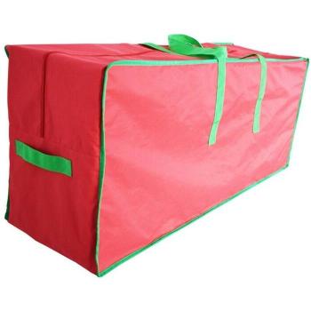 Red Oxford Artificial Tree Storage Bag with Zipper Closure