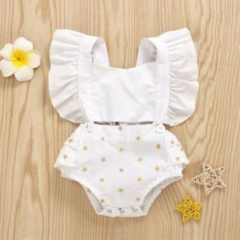 Conjunto de Pelele Sin Mangas para Niña, Algodón, 0-24 Meses