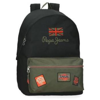 Mochila Unisex Pepe Jeans 44 cm verde con adaptador