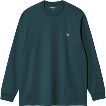 Carhartt WIP Chase Longsleeve „Gold & Blau“ XS Herrenmode