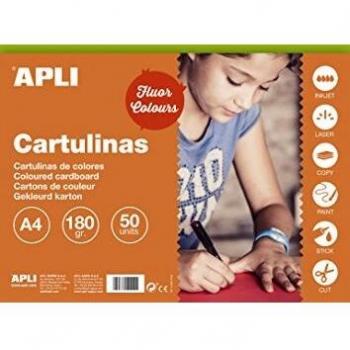 APLI A4 fluo zelený papír, 170 g, 50 listů