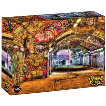 Puzzle Lenticulaire “Tunnel” Banksy – Noir, 1000 pcs, Art Urbain, Tableaux