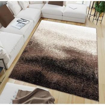 Tapis décoratif à motifs dégradés – 120 × 180 cm, couleur marron