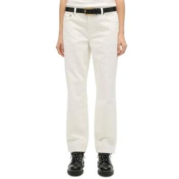 Mid Rise Straight Ecru Denim Jeans Superdry per Donne