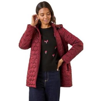 Hooded Red Puffer Coat by Roman – Women’s Size 16