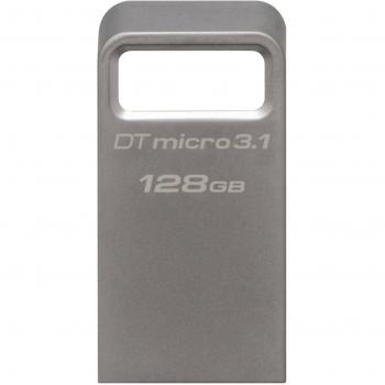 Kingston DataTraveler Micro 128GB 3.1 Gen 1 USB Flash – Metallic Finish