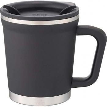 Thermobecher Doppelstück aus Edelstahl – Schwarz