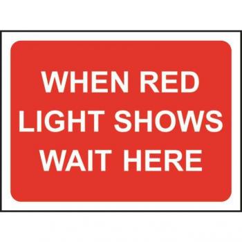 Spectrum 600x450mm Red Light Sign