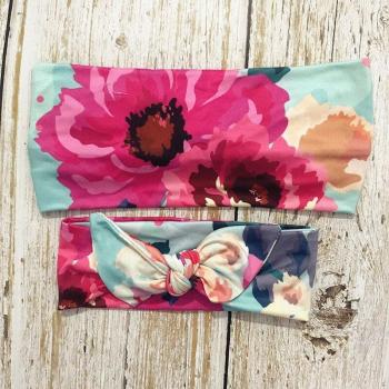 Matching Leopard Headbands for Mom and Baby