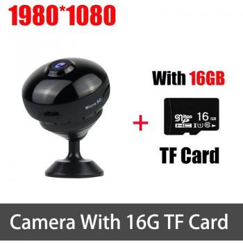Mini Caméra de Surveillance 1080p – Angle 170°, Connexion WiFi & IR