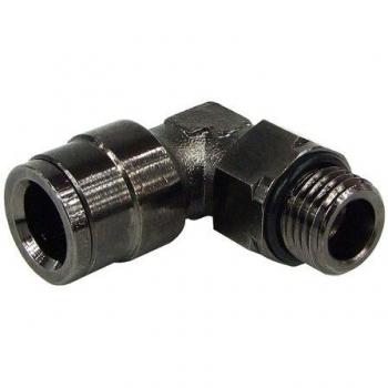 Komplett schwarzer Nickel 10mm G1/4 Drehstecker mit 90° Winkel
