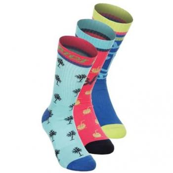 Multicoloured Bold Bro II Crew Tennis Socks – Bidi Badu (43‑46)