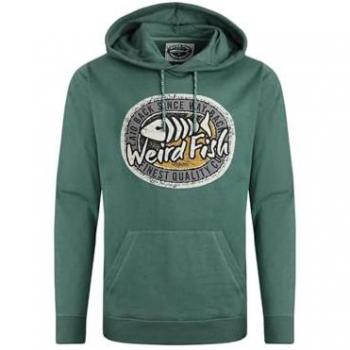 Weird Fish Bryant Men's Ivy Graphic Popover Hoodie Size S