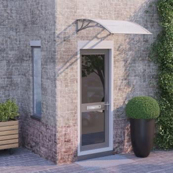Abri de Porte Polycarbonate 100x75 cm – Gris Transparent