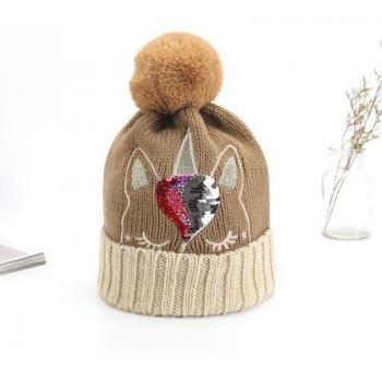 Baby Girl Boy Fur Pom Beanie