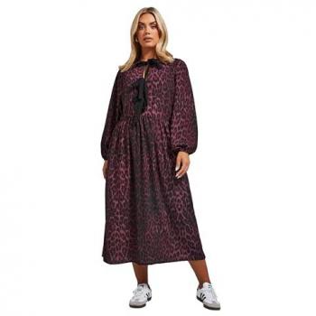 Robe Léopard Manches Longues Yours Curve