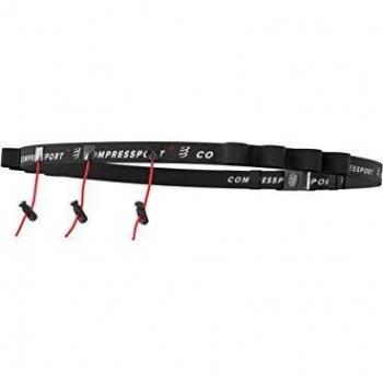 Cintura Porta Pettorale Compressport Race Belt Nero Unisex
