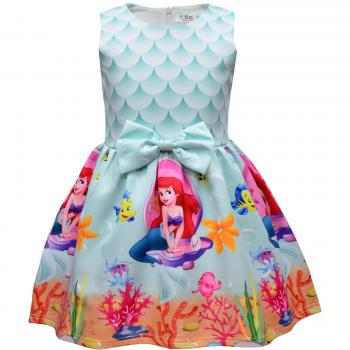 Vestido de Princesa con Estampado de Escamas