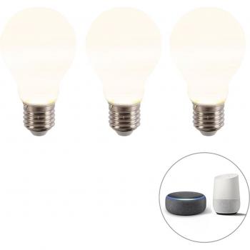 Set di 3 lampadine smart LED E27 dimmerabili 7W 806 lm 2200-4000K