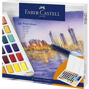 FABER ACUARELAS FABER CASTELL CREATIVE STUDIO 48 COLORES CREATIVE STUDIO