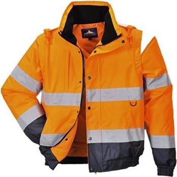 Oxford Weave 300D Class 3 Hi-Vis 2-in-1 Jacket Medium Orange