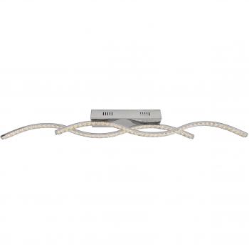 Qualitätsware24 18 W LED Deckenstrahler – chromed aluminium – 90×10×6 cm