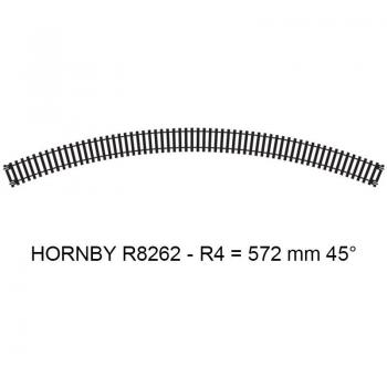 Hornby R606 2nd Radius Curve Section