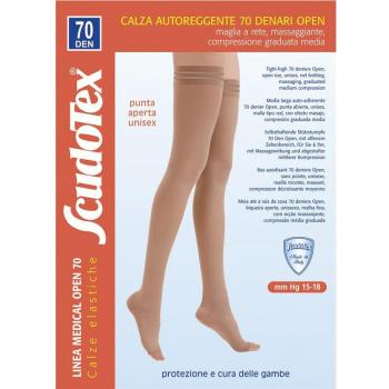 Scudotex 70 Bas Noir avec Technologie Auto-Collante et Embout Ouvrant