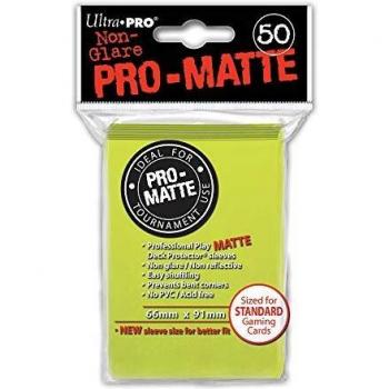 Ultra Pro SLEEVES Pro-Matte D12 Card Game (Lemon Drop Yellow)