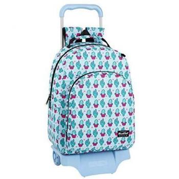 Sac à dos Blackfit8 en noir avec design de cactus vibrant