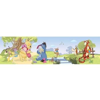 Muurdecoratie Winnie de Poëh Blauw 14cm Brede 5m