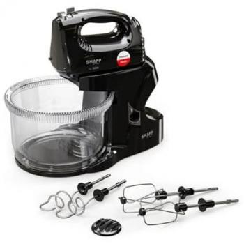 Schwarzer SMAPP Handmixer 451.8 mit Doppelschüssel
