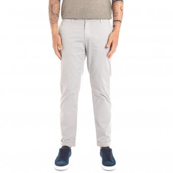 Grigio Re Hash Pantaloni Stretch Leggeri con Mucha