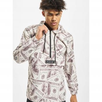 Mister Tee Dollar Windbreaker Beige Herrenjacke Gr. XS