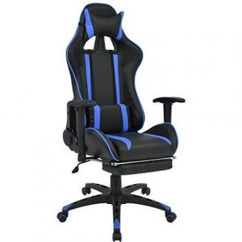 SkyBlue Reclining Work & Play Chair with Arm & Foot Support