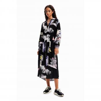 Robe Midi Noire Desigual Femme