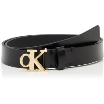 Calvin Klein Jeans Cintura Elegante Oro/Nero Monogram 25mm LV04K7017G