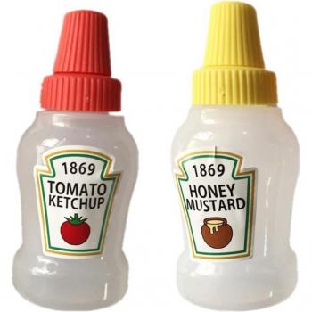 2-Piece Cute Sauce Container with Sealing