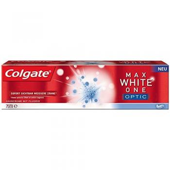 Colgate MaxWhite Optic 75 ml mit Fluorid (2‑Stück-Set)