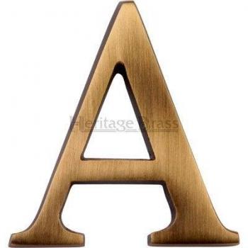 Polished Chrome Letter Plate A